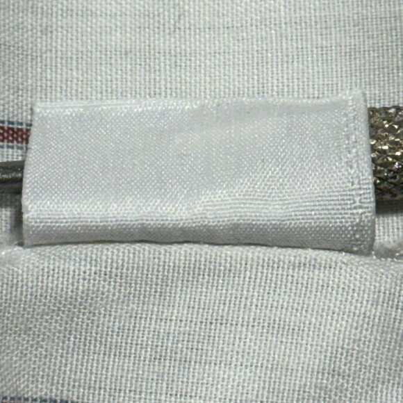 Vintage 80's Towncraft 17 1/2 White Button-Up Short Sleeve Shirt Striped XL - Picture 7 of 8